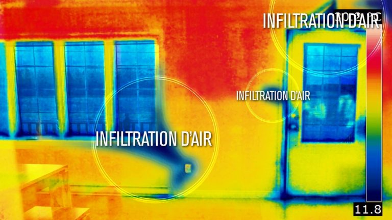 Infiltrations d'air dans une maison